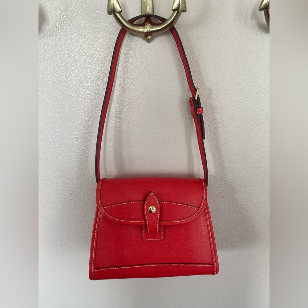 Dooney & Bourke Saffiano Leather Flap Shoulder Bag